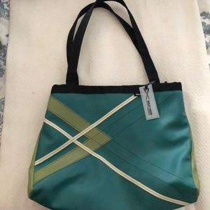 Holly Aiken Large “Turbo” Tote - Dark Turquoise